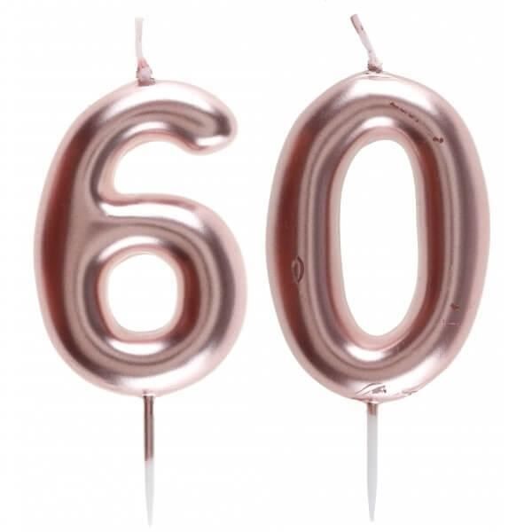 1 Pack Bougie Anniversaire 60 Ans Rose Gold Pour Decoration Gateau Anniversaire Ref 7305 Cdiscount Maison