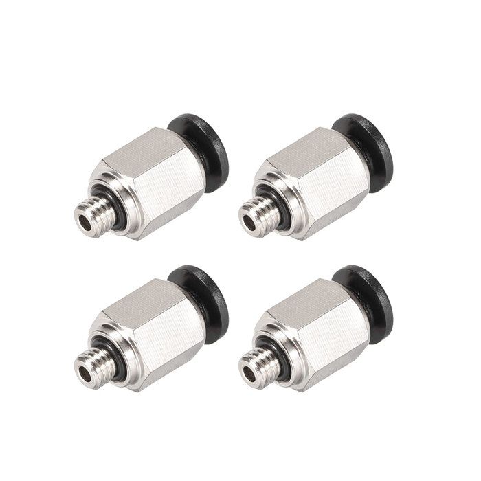 Sourcing Map Lot 2 Raccords Rapides PC10-04 1/2" G Mâle – Connecteur Pneumatique 10 Mm Push-in Pour Tube PU/Nylon