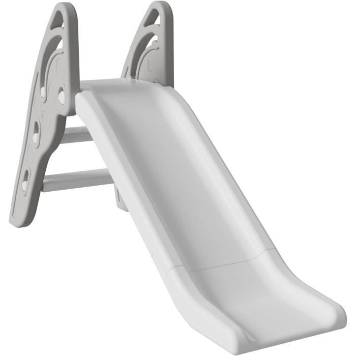 Toboggan Enfant Avec Panier De Basket Et Grimpeur - Pour Intérieur/extérieur, Matériau PEHD Certifié ASTM - Pour 2-5 Ans, Installation Facile