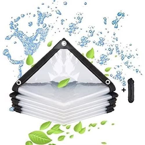 Bâche Imperméable Transparente Avec Oeillet, Couverture En Feuille De