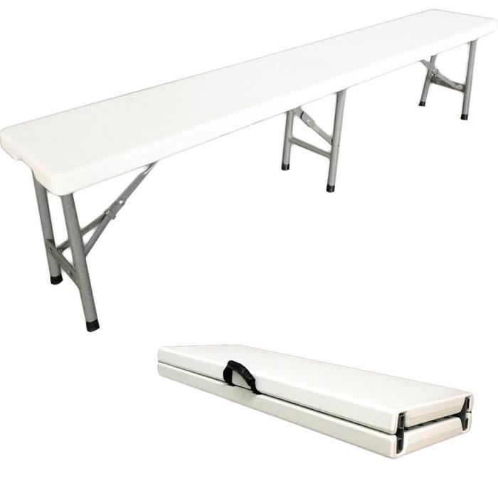 Banc En Plastique Robuste Banc Pliant Transportable 183 X 43 X
