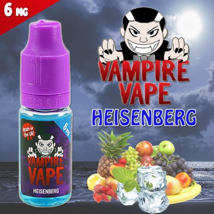 E liquide HEISENBERG VAMPIRE VAPE 6MG 10ml Le Heisenberg E liquide HEISENBERG VAMPIRE VAPE 6MG 10ml Le Heisenberg