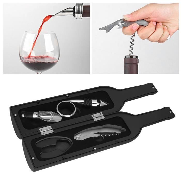 YUM Kit d'ouvre-bouteille de vin Coffret Cadeau D'accessoires pour  Ouvre-Bouteille – Kit D'ouverture de culinaires versage