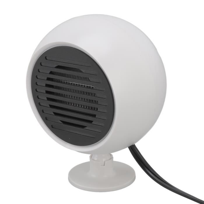 Chauffage De Voiture 12V 4 En 1 - Dégivreur, Désembueur, Ventilateur Froid, Rotation 360°, Réglage Inclinaison 90°