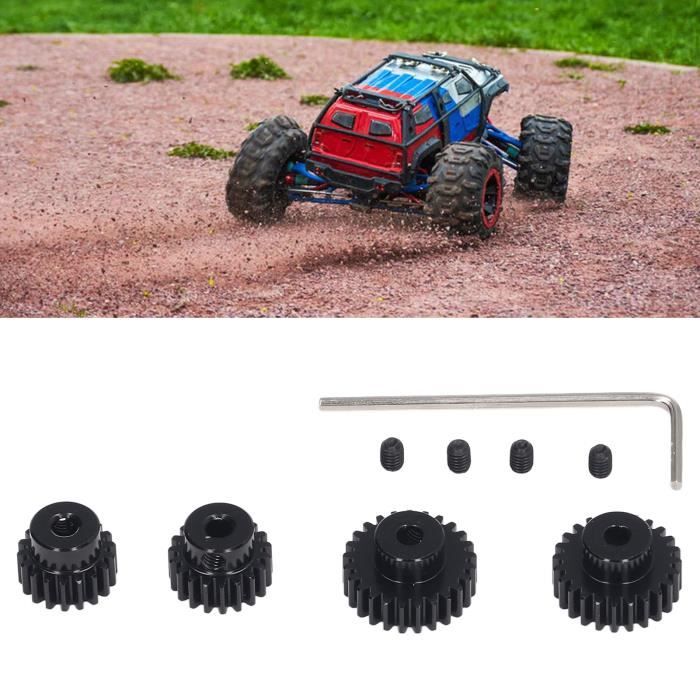 Pignon Engrenage 0.6M En Alliage Aluminium Pour RC Crawler 1/8 1/10 - Compatible SCX10 TRX4 | 29T Alésage 3.175mm - 12