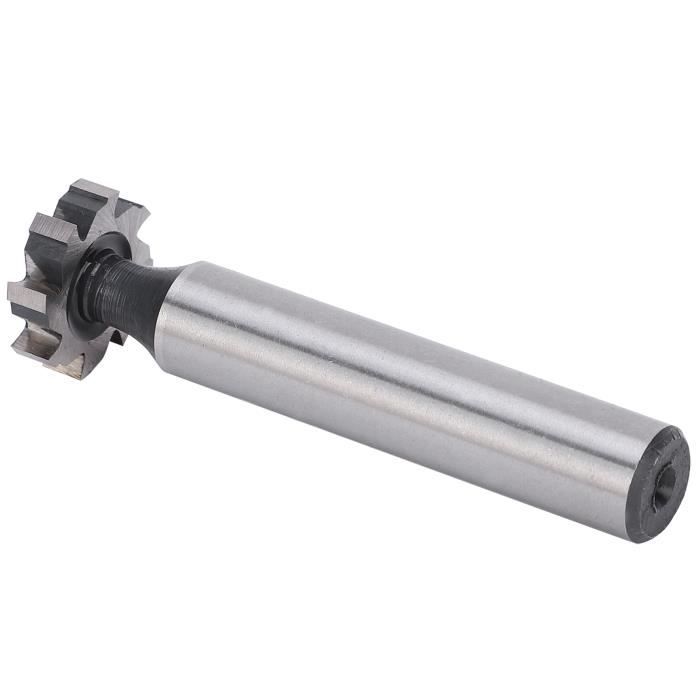 VGEBY Filling Cutter Woodruff Key Seat Cutter HSS Tige droite TSlot Fraise Outils 4x16x10mm