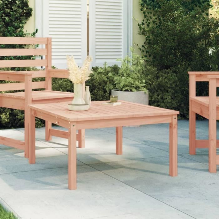 vidaXL Table de jardin 82 5x82 5x110 cm bois massif de douglas 824086 - vue 3