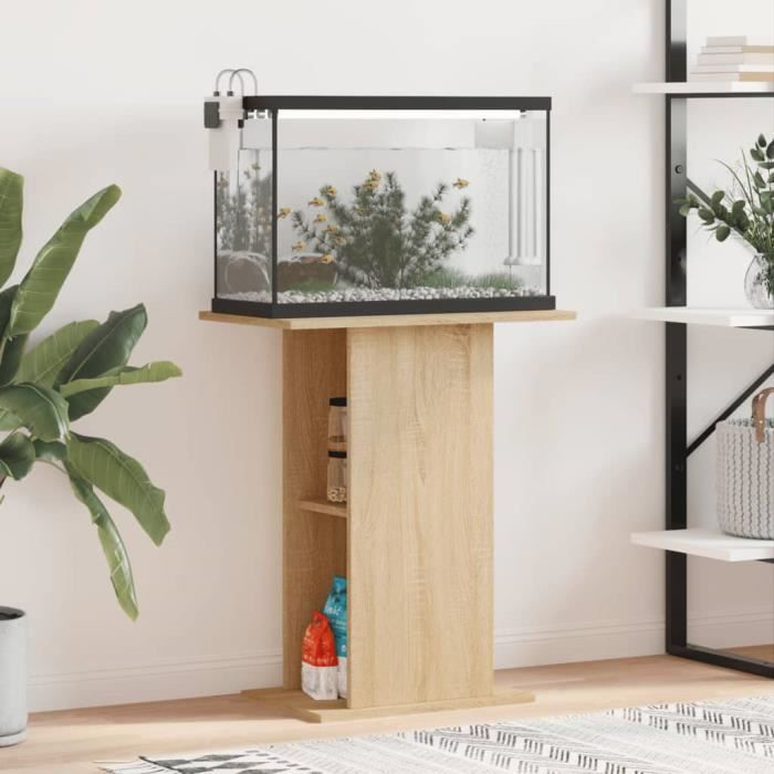 VIDAXL Support pour aquarium Chêne sonoma - vue 8