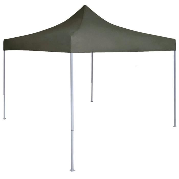 Tente réception pliable professionnelle 2x2 m Acier Anthracite 234777