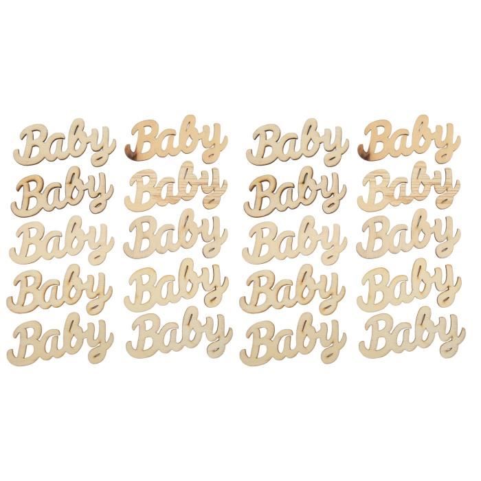 Zerone Pieces De Bois De Lettre De Bebe Pieces Bebe Lettre Pieces De Bois 90x45mm Durable Utilisation Sure Facile A Cdiscount Maison