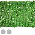 Clôture pare-vue Blumfeldt Fency Bright Leaf 300x100 cm hêtre-vert clair-1