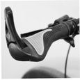 Poignées de vélo ergonomiques en caoutchouc antidérapant avec cornes pour VTT - DIERCOSY - Noir-1