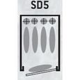 Armoire forte  Sentinel SD5 / 5 armes + coffre intérieur 1 Noir-1