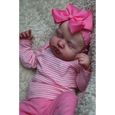 Poupées bebe Reborn, Beurre pour nouveau-né fille, 49cm, corps doux et câlin, peau 3D réaliste avec veines visibles-1