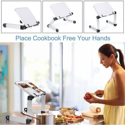 Support De Livre Réglable Ergonomique - Pupitre Lecture Cuisine Bureau - Hauteur Et Angle Adjustables