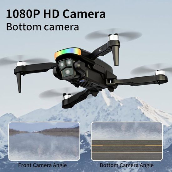 Drone Avec Caméra 1080P Pour Débutants - Maintien D'altitude, Positionnement Optique, LED RGB, Batterie 1600 MAh