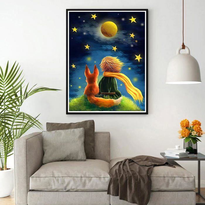 QINRUBB DIY Dame Peinture Diamant Painting Kit, 5D Jardin Fleurs Art Du