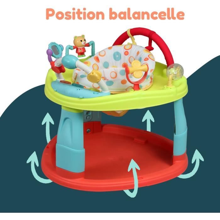 Base d Activit et d Eveil CREATIVE BABY Trotteur Multicolore