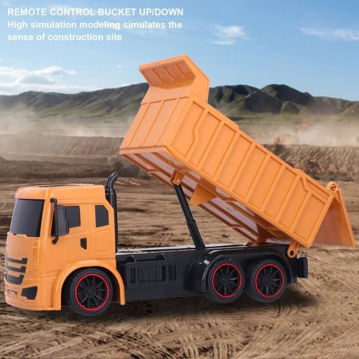 Dilwe Jouet de camion à benne basculante RC Dump Truck Simulation  Engineering Construction Car Remote Control Vehicle Enfants Jouet - Cdiscount  Jeux - Jouets
