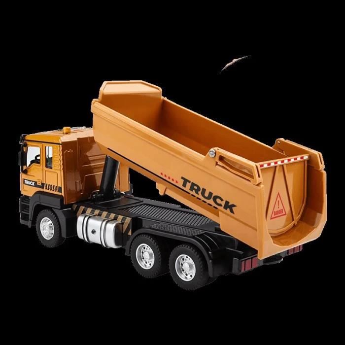 Camion Chantier Enfant Coriver Avec Lumières Et Musique - 6 Véhicules + Grue - Jouet Éducatif 3-8 Ans