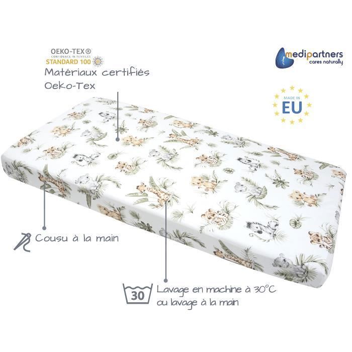 Drap housse bébé | Savane Coton main image 0