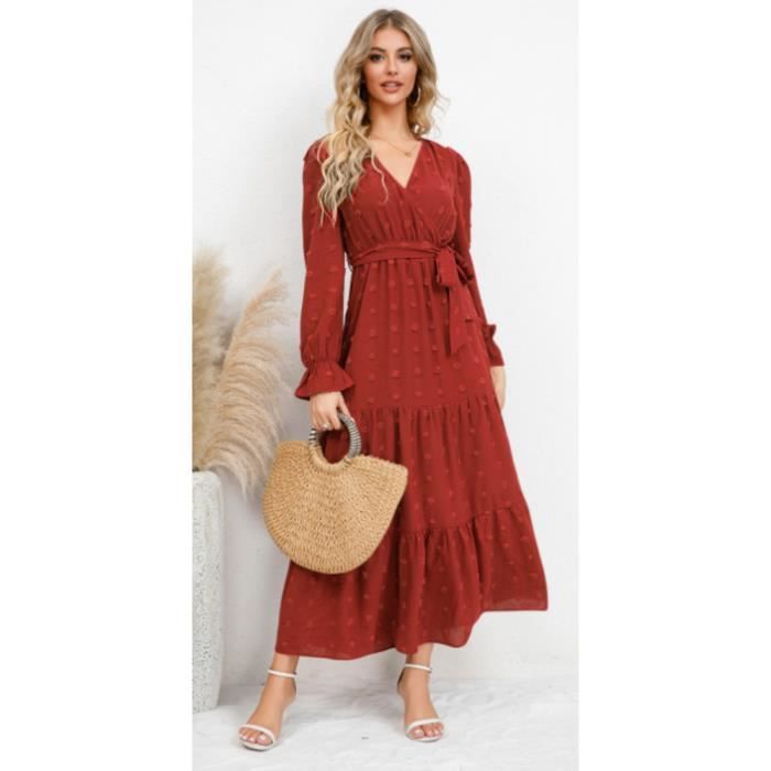 Robe longue shop femme automne
