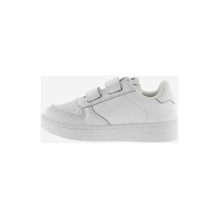 Sneaker basse scratch Victoria Enfant Blanc Cuir Plat
