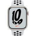 Apple Watch Nike Series 7 GPS - 45mm - Boîtier Starlight Aluminium - Bracelet Pure Platinum/Black Nike Sport Band - Regular-2