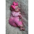 Poupées bebe Reborn, Beurre pour nouveau-né fille, 49cm, corps doux et câlin, peau 3D réaliste avec veines visibles-2