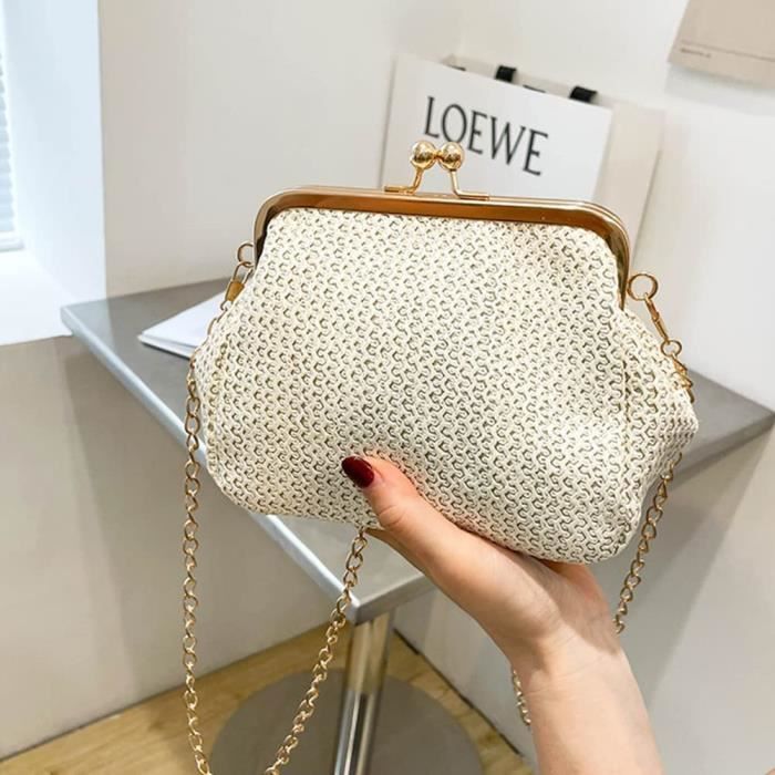 Sac en paille vintage on sale
