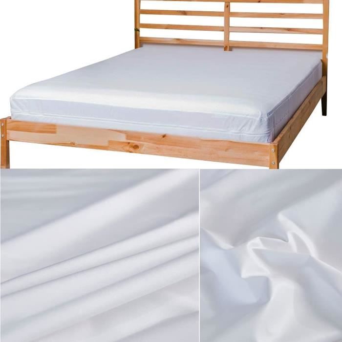 Housse De Matelas Imperméable Utopia Bedding - 90x200 Cm, Profondeur 20 Cm, Anti-acariens Et Punaises De Lit - 12