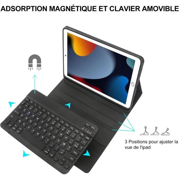 Coque Clavier Pour Ipad 9Eme Generation - Azerty Français Clavier