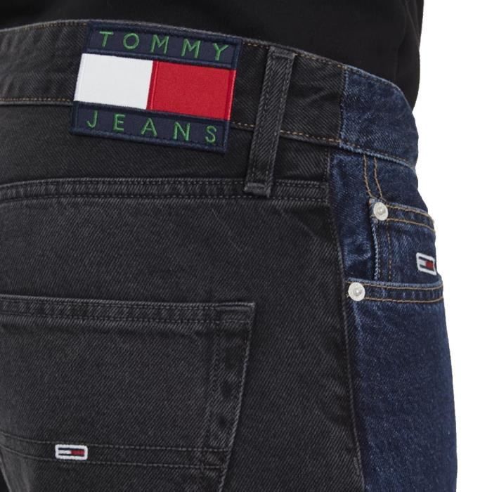 Jean Droit Bleu Noir Homme Tommy Hilfiger bicolore Bleu Cdiscount Pret a Porter