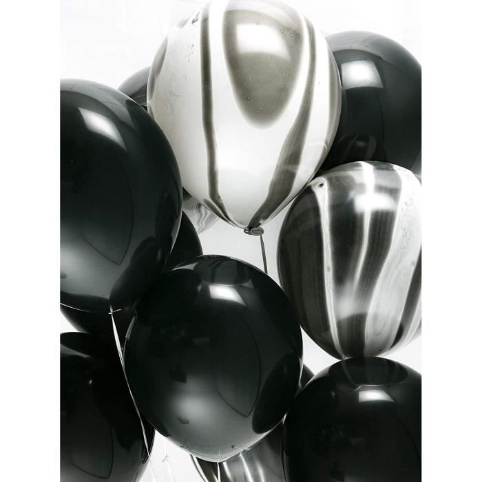 Ballons à hélium en Latex et marbre noir, 10 pouces, avec confettis dorés,  Bouquet, décoration de -gold letter - Cdiscount Maison