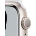 Apple Watch Nike Series 7 GPS - 45mm - Boîtier Starlight Aluminium - Bracelet Pure Platinum/Black Nike Sport Band - Regular-3