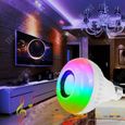TD® Ampoule Haut parleur enceinte E27 bluetooth connectée intelligente coloré LED contrôle éclairage maison changement couleur-3