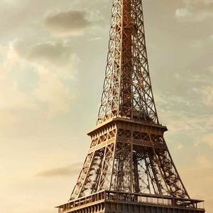 Tableau Photo Sur Verre 100x50 Cm – Tour Eiffel Paris Rouge – Déco Salon Cuisine, Verre Trempé 4 Mm