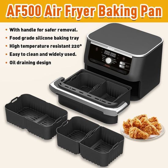 Ninja Airfryer Accessoires Pour Friteuse À Air Chaud Ninja Foodi Flexdrawer 10,4 L Af500Eu,Kit D