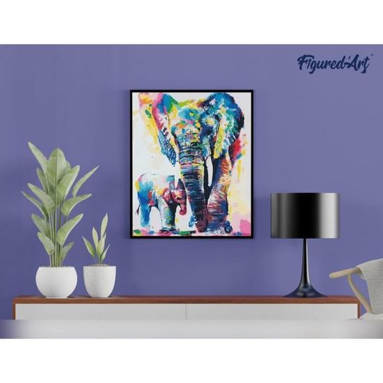 Kit Peinture Par Numéros Pour Adultes - Toile Aurora, Cadre Non Inclus, Avec Pinceaux Et Peintures