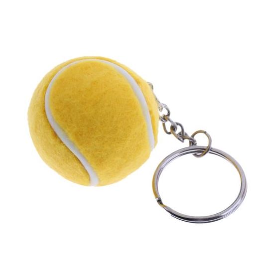 MagiDeal Nouveauté Mini Tennis Balle Porte-clés en Métal Chaîne Anneau Clef Accessoire Vert