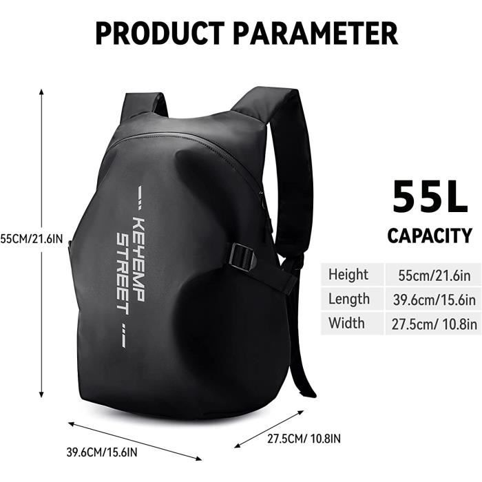Housse De Sac à Dos Imperméable PINEPAN – Anti-pluie Et Bandes Réfléchissantes Pour Rando Et Vélo (15-50 L)