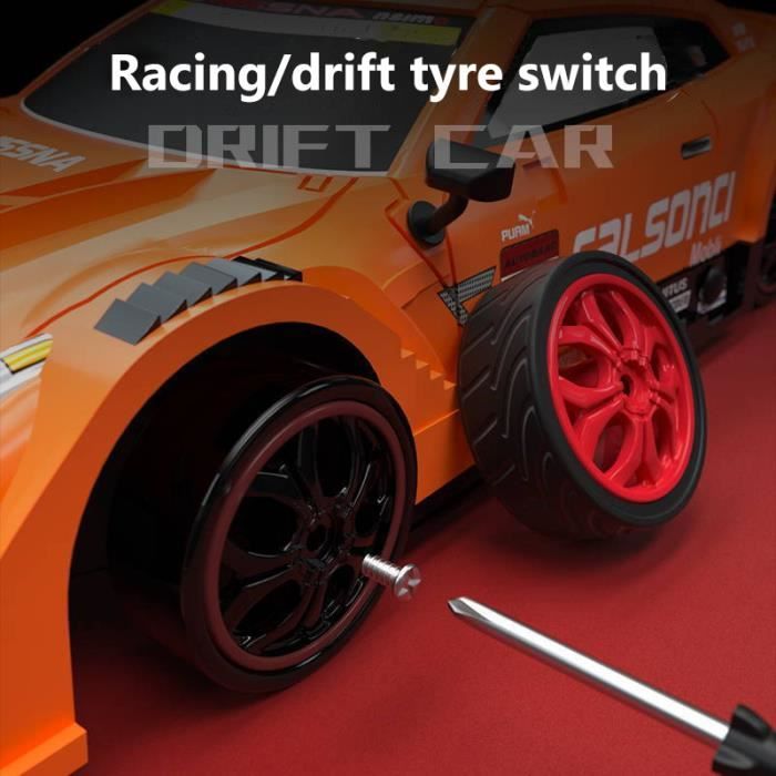 Orange - Voiture de course télécommandée, 4 roues motrices, modèle GTR,  jouet de voiture à dérive, 2.4G, 1:16 - Cdiscount Jeux - Jouets