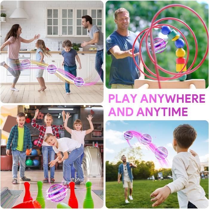 Jouet Extérieur Enfant Drone Boule Volante Lumineuse - Jouet Enfant 6-18 Ans Avec Lumières RGB Pour Jeux Extérieur Cadeau Fille 12 Ans Ado Original