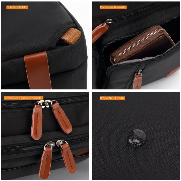 Sac à Dos Convertible GOLF SUPAGS - Pour Ordinateur 16", Voyage, Travail