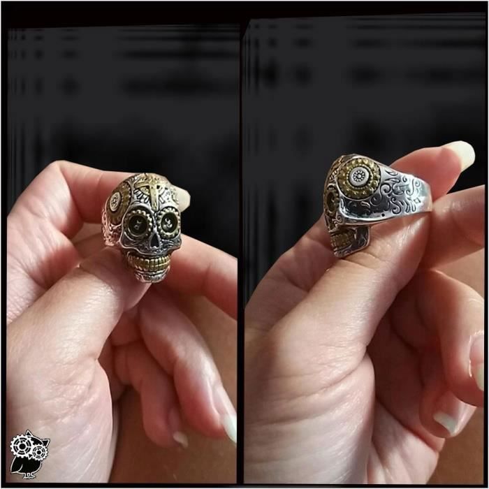 Bague tete de mort mexicaine femme outlet