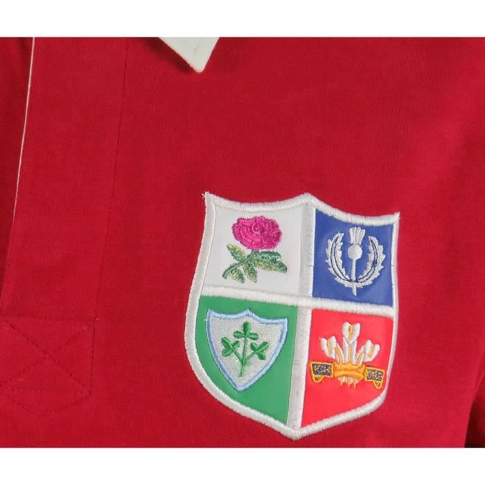 Maillot Retro des Lions des iles britanniques 1971 Rouge 100 Coton Cdiscount Sport