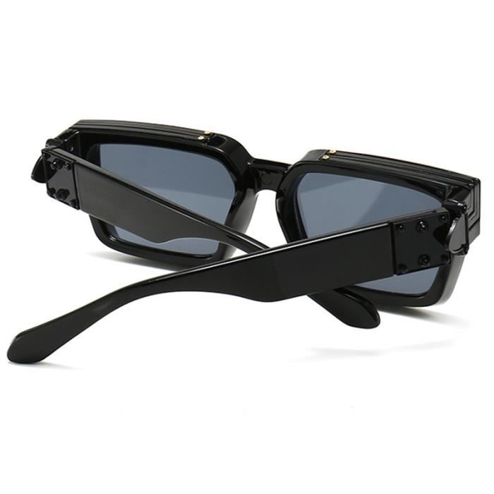 Lunette de soleil carré deals noir homme
