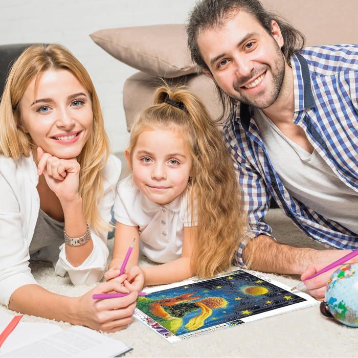 Pavemlo DIY 5D Diamond Painting Kits Ciel étoilé Terre