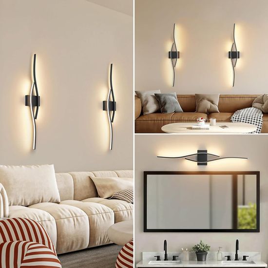 Applique Murale Moderne LED, Lampe Murale Pour Chambre Maison Couloir Salon Lumiere 80cm 18w Blanc Froid 91411993