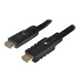 Câble HDMI actif LogiLink - 20m - noir - support 4K - Ethernet, ARC, 3D, HDCP, Lip-Sync-0